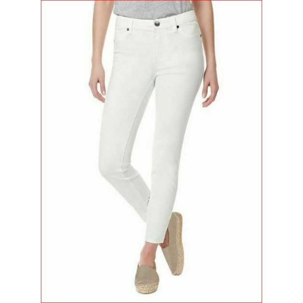Buffalo women jeans BL14184 white mid rise skinny W34 MSRP $89